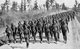 Russia: Russian troops marching into battle, the Eastern Front, World War I, 1917