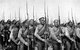 Russia: Russian Imperial infantry of World War I armed with Mosin-Nagant rifles